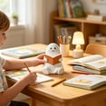 thumbnail image 4 of Miwamany Halloween Reading Ghost Resin Figurine Smiling Blush Sitting Ghost Holding Book,Halloween Desktop Statue for Mantel Shelf Bedroom Party Scene Decor, 4 of 5
