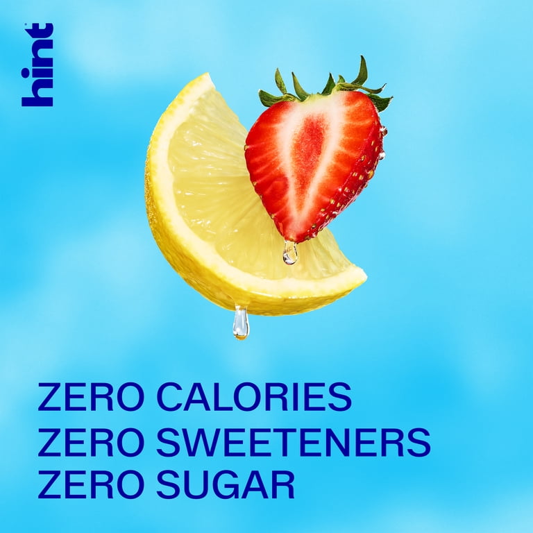 Hint Strawberry Lemon Flavored Water, 16 fl oz, 12 Pack photo 3