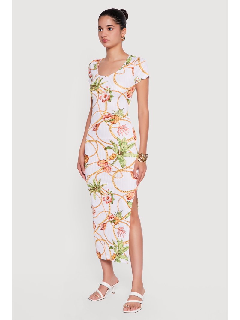 chain print midi dress Lauren Ralph Lauren Black Gold Chain Print Belted Midi Dress Sleeveless 8