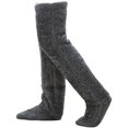 thumbnail image 2 of Over Knee Fuzzy Socks high Plush Stockings Fuzzy Long Leg Warmers Winter Home Fluffy Sleeping Socks, 2 of 8