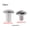 Silver_8mm, variant on 10 Pairs Chicago Binding Screw Leather Repair Metal Round Screw Posts Fastener