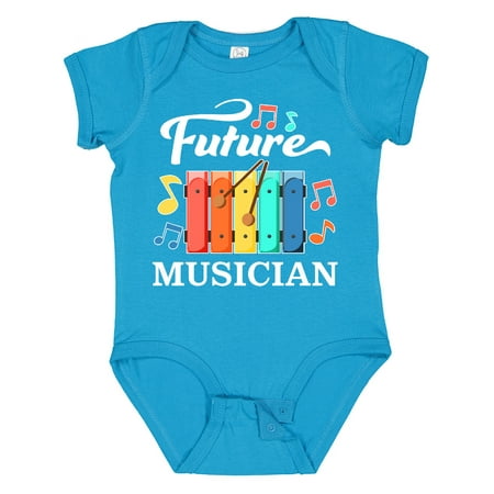 

Inktastic Future Musician- Xylophone Music Gift Baby Boy or Baby Girl Bodysuit