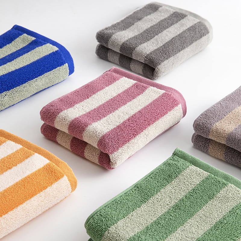 Zhuge 6-Pack Orange Cotton Body Wash Cloths 13.4×29.1in, Ultra Soft & Highly Absorbent Towels for Bathroom, Body & Face Cleansing, Home & Travel Daily Use