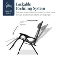 thumbnail image 7 of Best Choice Products Oversized Padded Zero Gravity Chair, Folding Outdoor Patio Recliner w/ Side Tray - Gray/Light Gray, 7 of 7
