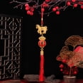 thumbnail image 4 of Dserhfy 2026 Horse Hanging Ornament Chinese New Year Horse Lucky Charm Red Tassel Feng Shui Pendant for Car Bonsai Tree Lunar New Year Wealth, 4 of 7