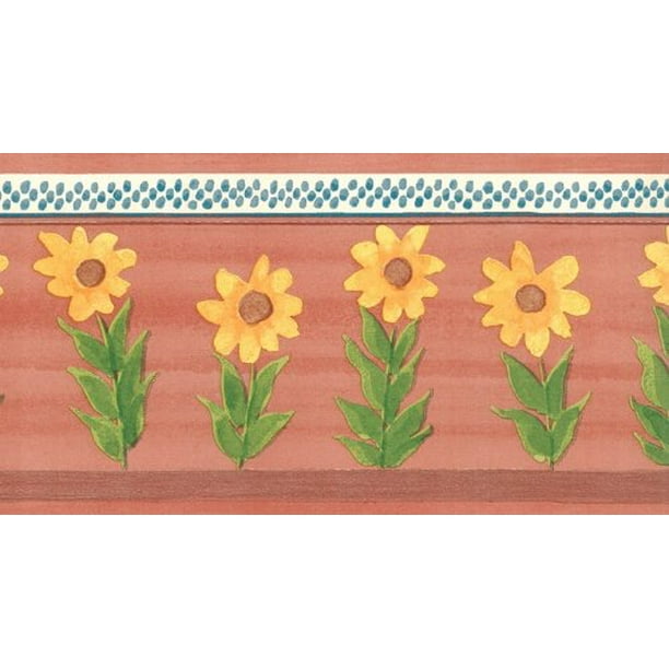 Sunflower Wallpaper Border