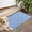 Blue White Butterfly, variant on Butterfly Blue Pink Wing Pattern Door Rugs,Washable Non Slip Door Mats Indoor,Decorative Door Mats,Entry Mat Indoor for Entrance,Bedroom,Kitchen,Bathroom,17"x30"