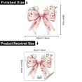 thumbnail image 3 of Adhesivos de pared de PVC extraíble con lazo rosa con diseño floral, 3 of 3