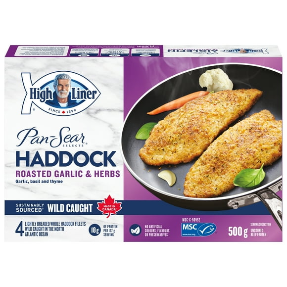High Liner Poêlée Selecte Aiglefin à L’ail Rôti et Aux Fines Herbes 500 g