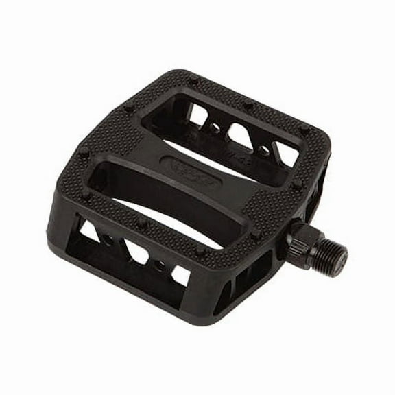 SE Bikes 12 O-Clock Platform Pedals 9/16" Chomoly Axle Nylon Molded Pins Black