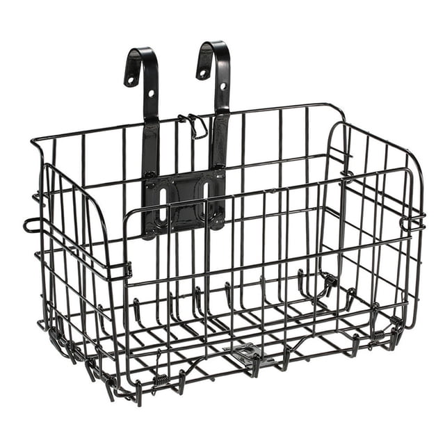 HEATSHAKING Easy Installation Bike Handlebar Basket Rectangular Multi-function for Leisure Rides 1Pack