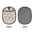thumbnail image 2 of Pofeuu Cute Tennis Racket Print Silicone Pot Mat Mitten With Hanging Loop Heat Resistant Oven Mitts Non-Slip Bbq Baking Smoking Potholders, 2 of 7