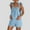 B161 Light Blue women's pants clearance under $5, variant on Women Jumpsuits on Under $5! Cagogo Women Casual Summer Rompers Overalls Tie Knot Strap Corduroy Shorts Jumpsuit Wide Leg Summer Casual One Piece Shortalls