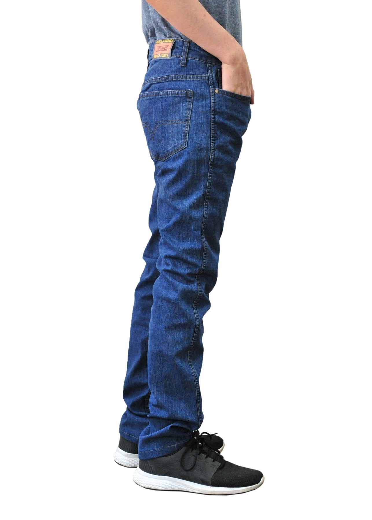 Caesar Mens Skinny Stretch Jeans Slim 