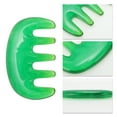 thumbnail image 3 of Unique Bargains 1 Pc Five Tooth Head Massage Comb for Home Green Resin, 3 of 5