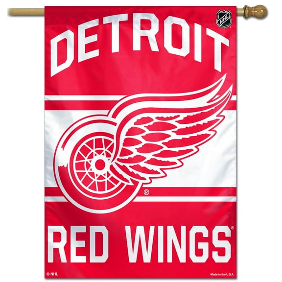 WinCraft Detroit Red Wings 28" x 40" Wordmark Single-Sided Vertical Banner