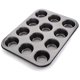 thumbnail image 2 of Paquete de 2 moldes para hornear cupcakes/magdalenas, receta derecha, antiadherente, 12 agujeros-- Sincero Electrónica, 2 of 3