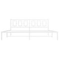 thumbnail image 5 of vidaXL Metal Bed Frame without Mattress with Headboard White 76"x79.9", 5 of 9
