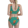 thumbnail image 5 of High Waisted Bikini Sets For Women, Cute Fries Swimsuits Tummy Control, Two Pieces Bathing Suit, 5 of 8