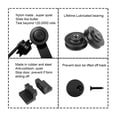 thumbnail image 4 of I-Shaped 4-9.6FT Bypass Sliding Barn Door Hardware Track Bent Hanger System ,Easy to Install, 4 of 6