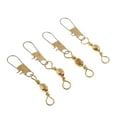 thumbnail image 3 of S SERENABLE 100pcs Fishing Rolling Barrel Swivel with Interlock Snap Pin Solid Rings Length 34mm, 3 of 8