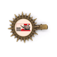 thumbnail image 1 of Acadec China Red Educational Propaganda Hairpin Sun Headwear Retro Metal Clips Pin, 1 of 3