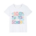 thumbnail image 2 of Frwgonr Boys Girls T-Shirts White Kids 100th Day of School T-Shirt Celebration Top 3-14 Years, 2 of 5