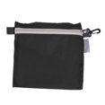 thumbnail image 3 of Bolso pequeño multiusos para guardar objetos pequeños, bolso de mano de nailon, pequeño para accesorios, estuche para lápices, para teléfono móvil, negro, 3 of 8
