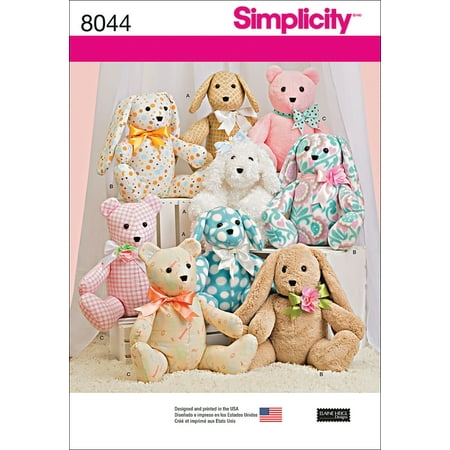 Simplicity One Size Stuffed Animal Pattern, 1 Each