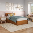 thumbnail image 4 of AFI Capri Twin Solid Wood Platform Bed with Panel Footboard and Twin Trundle, Light Toffee, 4 of 17