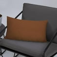 thumbnail image 4 of A1HC Set of 2 Luxurious Soft Velvet Throw Pillow Covers Only, 12"x20", Burnt Caramel, Decorative Cushion Covers with Hidden YKK Zipper for Sofa or Bed, 4 of 5