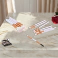 thumbnail image 4 of Unique Bargains 12 Pcs Lightweight Makeup Brush for Business Travel Pink Synthetic Fiber Hair Plastic Handle Aluminum Tube, 4 of 5