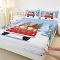 thumbnail image 3 of Homewish Kids Kawaii Gnome Queen Sheet Sets, Cartoon Christmas Style Flat Sheet, Teens Kids Boys Girls Queen Fitted Sheet, Breathable Home Decor, 4pcs, 3 of 7