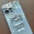 Sanrio Clear Kawaii Hello Kitty Crystal Shockproof Phone Case For