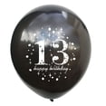 thumbnail image 3 of Globos para fiesta SHUNTAI 15 unidades para 13.º cumpleaños, dorado y negro, 3 of 6