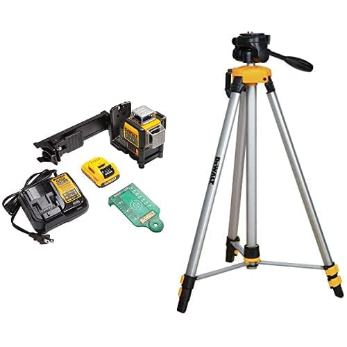 Nivel láser DEWALT DW089LG 12 V 3 x 360 Green Beam con trípode