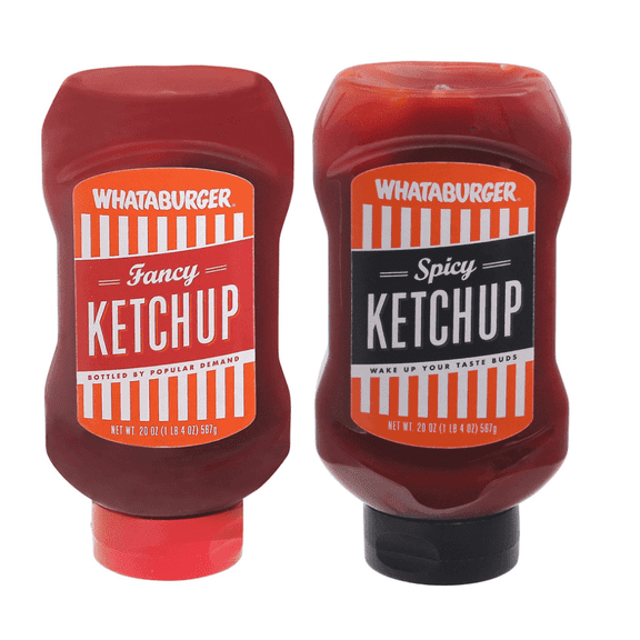 Whataburger Spicy and Fancy ketchup, 20 oz Squeeze Bottle