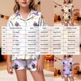 thumbnail image 3 of 8-9 Years Tween Girl's Halloween Pajama Set Short Sleeved Shorts Home Clothes Halloween Pj Set Bluey Halloween Costume, 3 of 5