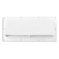 Mobile Home/RV CW White Exterior Sidewall Range Hood Vent with Damper