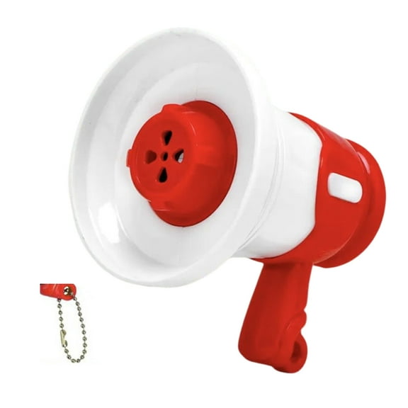 Kids Voice Changer Toy Trumpet Megaphone with Music and Recording Microphone for Women Keychain Decoration Accessories