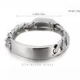 thumbnail image 3 of QQTDFG High Polished 17mm Stainless Steel Silver Curb Link Chain Mens Bangle Bracelet-default, 3 of 4