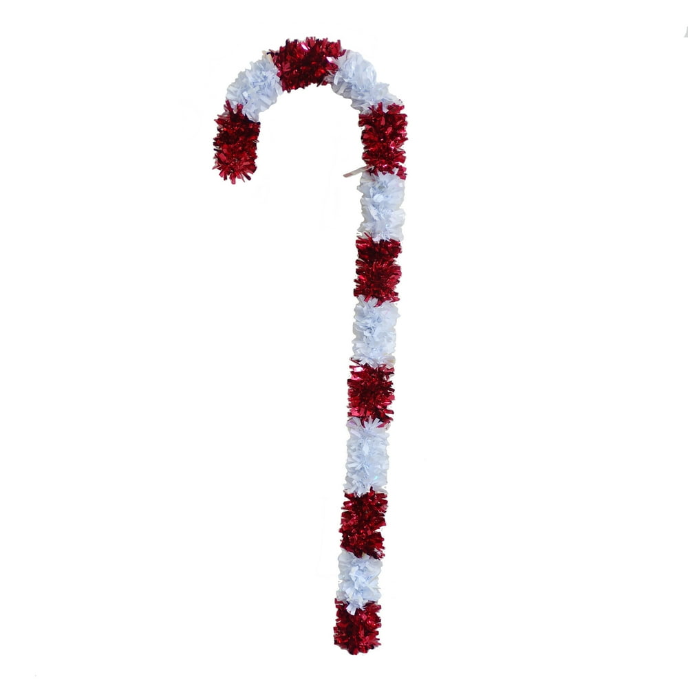 46" Holiday Time Red & Opal Jumbo Candy Cane