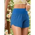 thumbnail image 2 of Women's Lightweight Sports Running Shorts Quick Dry athletic Workout Shorts with Pocket, 2 of 7