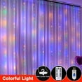 thumbnail image 4 of EROCK 300 LED Fairy Lights Curtain USB String Light With Remote Xmas Party Wedding, 4 of 12