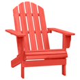 thumbnail image 1 of vidaXL Garden Adirondack Chair Solid Fir Wood Red, 1 of 4