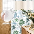 thumbnail image 3 of No Hook Shower Curtain, Sage Green Coastal Shower Curtains for Bathroom with See Through Top Window, Coral Starfish Seaside Summer Beach Waterproof & Washable Bath Curtain 66"x72", 3 of 9