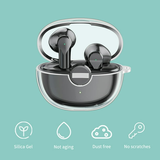 Kuymtek Funda protectora transparente de TPU para Lenovo XT95 Pro Funda de silicona suave para auriculares