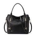 thumbnail image 5 of Genuine cowhide leather women's handbag lychee pattern large capacity casual single-shoulder tote, 5 of 7