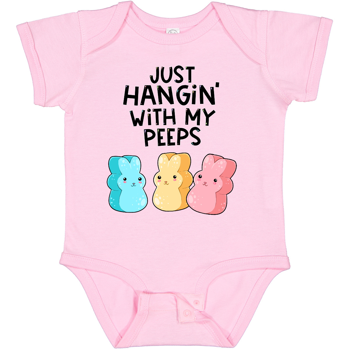 Inktastic Easter Just Hangin' with My Peeps Boys or Girls Baby Bodysuit