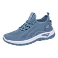 thumbnail image 2 of Women's Sneakers Running Shoes Non Slip Tennis Shoes Slip On Breathable Lightweight Walking Fashion Casual Sneakers, 2 of 6